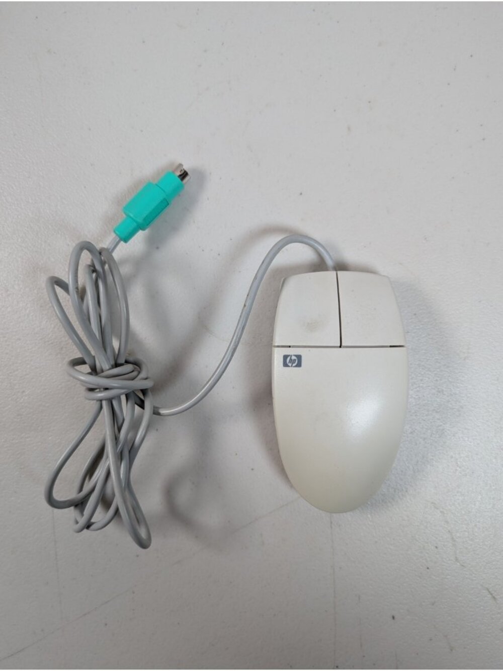 Vintage HP Hewlett Packard M-S34 Wired PS/2 Track Ball Computer Mouse C3751